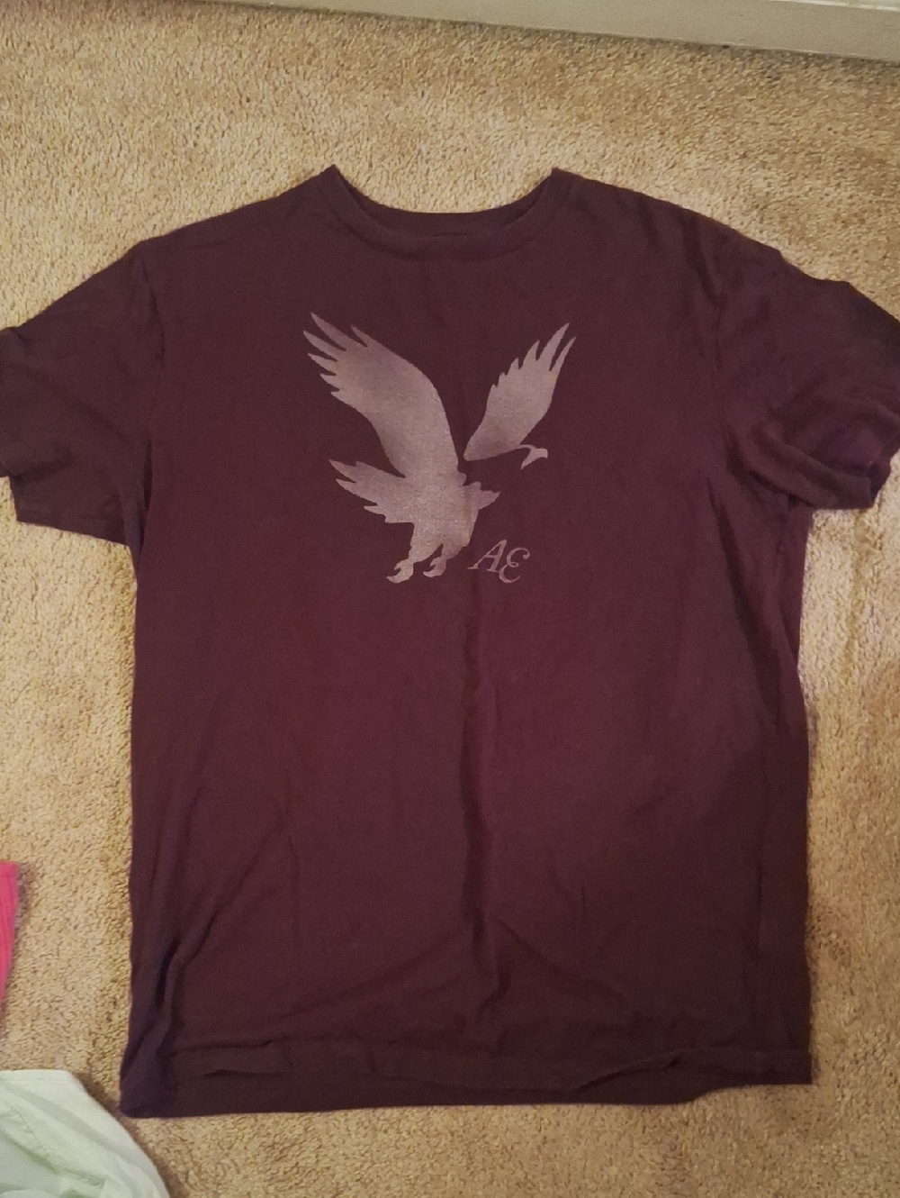 American Eagle Outfitters Men's Eagle Graphic Tee - Plum
